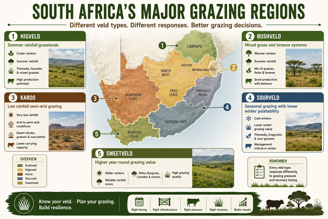 south africa major grazing regions