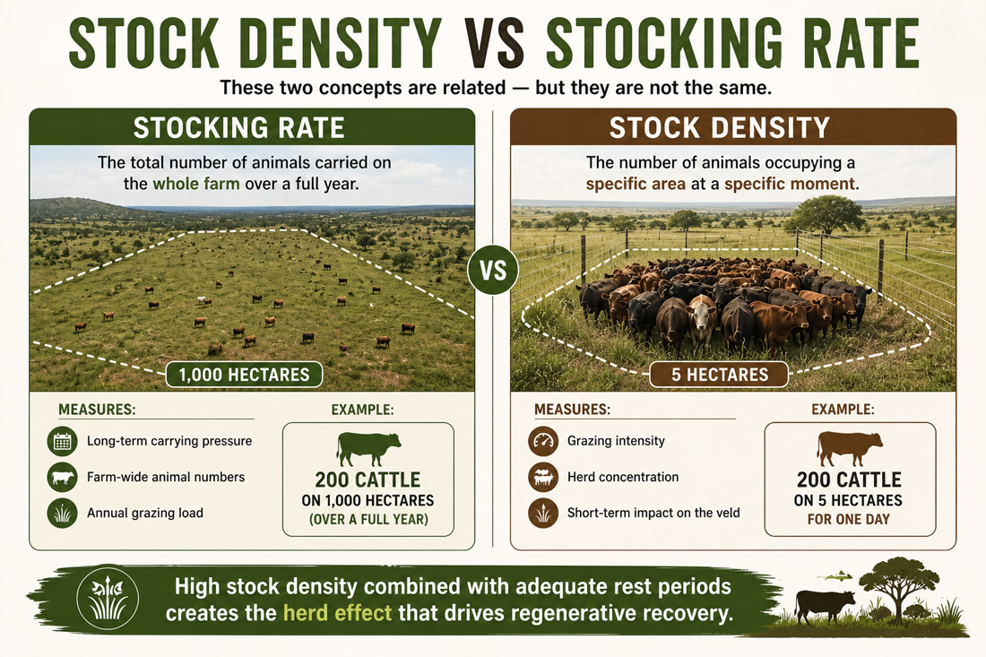 stock density vs stocking rate