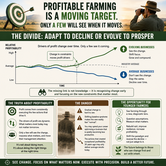 Profitable Farming Is A Moving Target. Only A Few Will See When it Moves. 3 Target is Moving